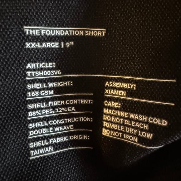 Ten Thousand The Foundation Mens Short size XXL Black Unlined Activewear - Picture 7 of 7